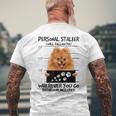 Treuer Spitz Hundefreund Dog Owner's T-Shirt mit Rückendruck Geschenke für alte Männer