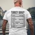 Turkey Gravy Ingredient Food List Thanksgiving Christmas Men's T-shirt Back Print Gifts for Old Men