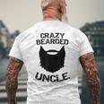 Uomo Divertente Crazy Uncle Crazy Bearded Uncle T-shirt da uomo con stampa posteriore Regalos para ancianos