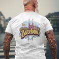 Vacanze Diiaggio Souvenir Skyline Di Barcellona T-shirt da uomo con stampa posteriore Regalos para ancianos