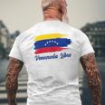 Venezuela Flag Proud Americanenezuelanenezuela Libre T-Shirt mit Rückendruck Geschenke für alte Männer