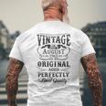 Vintage Agosto 1965 Leggendario Da Agosto 1965 Con Collo A T-shirt da uomo con stampa posteriore Regalos para ancianos