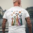 Vintage Retro Mid-Century Long Neck Dogs 50S 60S Style Men's T-shirt Back Print Gifts for Old Men