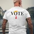 Vote Trump Haircut Tie Vote Felon Trump 47 Men's T-shirt Back Print Gifts for Old Men