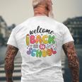 Welcome Back To School First Day Of School Teachers Students Men's T-shirt Back Print Gifts for Old Men