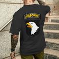 101St Airborne Paracadutista Div Ranger Eterans Day T-shirt da uomo con stampa posteriore Regalos para él
