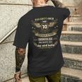 10Th Birthday Als Gott Michor 10 Jahre Schuf Grinste Er Grins T-Shirt mit Rückendruck Geschenke für Ihn