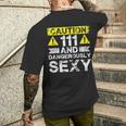 111 And Dangerously Sexy — Lustiger 111 Jahre Alter Junge Zum 111 Geburtstag T-Shirt mit Rückendruck Geschenke für Ihn