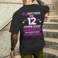 12Th Birthday Als Gott Michor 12 Jahre Schuf Grinste Er Grins T-Shirt mit Rückendruck Geschenke für Ihn