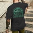 18 Year Oldintage 2006 Limited Edition 18Th Birthday T-shirt da uomo con stampa posteriore Regalos para él