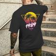 1989 Camicia 30° Regalo Compleanno Retro Synthwave Outrun T-shirt da uomo con stampa posteriore Regalos para él