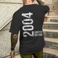 20 ° Compleanno 20 Uomo Donna Anni 2004 Regalo T-shirt da uomo con stampa posteriore Regalos para él