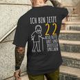 22Nd Birthday Man Ich Bin Jetzt 22 22Nd Birthday T-Shirt mit Rückendruck Geschenke für Ihn