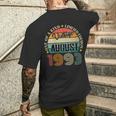 31 Anniintage Agosto 1993 31 ° Compleanno Retro Con Collo A T-shirt da uomo con stampa posteriore Regalos para él
