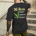 3G Regel Cannabis Marijuana T-Shirt mit Rückendruck Geschenke für Ihn