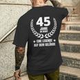 45 Jahre Service Jubiläum 40 Jahre Im Dienst Work T-Shirt mit Rückendruck Geschenke für Ihn