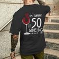 50 ° Compleanno Girando 50 Eino Ing Su Di Esso Divertenteino T-shirt da uomo con stampa posteriore Regalos para él