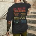 6 Stages Of Debugging Software Engineer Coder Programmer T-Shirt mit Rückendruck Geschenke für Ihn