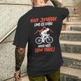 60 Jahre Und Ich Fahre Immer Noch Ohne Akku Bicycle T-Shirt mit Rückendruck Geschenke für Ihn