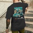 911 Gt3 Rs Silhouette Oldtimer Retrointage Car T-Shirt mit Rückendruck Geschenke für Ihn