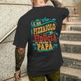 Abbigliamento Lavoro Regalo Divertente Papà Pizzaiolo T-shirt da uomo con stampa posteriore Regalos para él