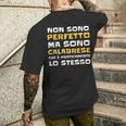 Abbigliamento Simpatico Scritte Divertenti Uomo Calabrese T-shirt da uomo con stampa posteriore Regalos para él