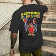 Achtung Ich Bin Schon 6 Animals German Langu T-Shirt mit Rückendruck Geschenke für Ihn