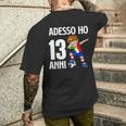 Adesso Ho 13 Anni Compleanno Calcio Calciatore T-shirt da uomo con stampa posteriore Regalos para él