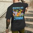 Adesso Ho 2 Anni Compleanno Bambini & Zoo 2 Regalo Di Anni T-shirt da uomo con stampa posteriore Regalos para él