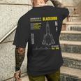 Aerei Militari Lockheed Sr-71 Bird Usaf T-shirt da uomo con stampa posteriore Regalos para él
