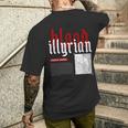 Albanian Blood T-shirt da uomo con stampa posteriore Regalos para él