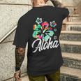 Aloha Hawaii Beach Festa A Tema Floreale E Luau Sull'isola Hawaiana T-shirt da uomo con stampa posteriore Regalos para él