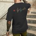 Amante Della Medicina Battito Del Cuore Infermiera T-shirt da uomo con stampa posteriore Regalos para él