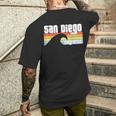 Amo San Diego California Ca Beach Pacific Ocean Wave T-shirt da uomo con stampa posteriore Regalos para él