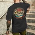 Andy Der Mann Der Mythos Die Legende First Name T-Shirt mit Rückendruck Geschenke für Ihn