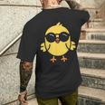 Animale Carino Semplice Pulcino Con Occhiali Da Sole T-shirt da uomo con stampa posteriore Regalos para él