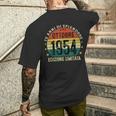 Annata 1954 Anni 70 Compleanno Uomo Regalo Ottobre 1954 T-shirt da uomo con stampa posteriore Regalos para él