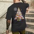 Arbre De Noël Pour Les Amateurs De Livres Joyeux Noël Pour Lecteur T-shirt imprimé au dos Cadeaux pour lui