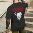 Arthur Schopenhauer Death-Metal Stile Filosofia T-shirt da uomo con stampa posteriore Regalos para él