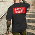 Asozial T-Shirt mit Rückendruck Geschenke für Ihn