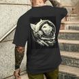 Astronaut Cat T-Shirt mit Rückendruck Geschenke für Ihn