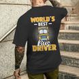Autobús Del Conductor Profesión Escuela Autobús Escuela Camiseta Hombre Estampado Espalda Regalos para él