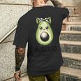 Avocado Cat Avocato T-Shirt mit Rückendruck Geschenke für Ihn