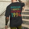 Awesome Since Ottobre 1994 Anni 30Th Bday Divertenteintage T-shirt da uomo con stampa posteriore Regalos para él
