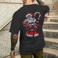 Babbo Natale Palestra Muscoliacanza Natale Idea Regalo T-shirt da uomo con stampa posteriore Regalos para él