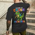 Back To School Boys I'm Ready To Crush Preschool Dinosaur Men's T-shirt Back Print Gifts for Him
