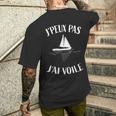 Bateau J'peux Pas J'aioile Maillotoileoilier T-shirt imprimé au dos Cadeaux pour lui
