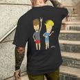 Beavis And Butt-Head Rock N Rollers Portrait T-shirt da uomo con stampa posteriore Regalos para él