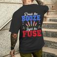 Bere L'alcol Luce The Fuse Fuochi D'artificio Divertente 4 Luglio T-shirt da uomo con stampa posteriore Regalos para él