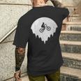 Bicycle Bmx Driver Full Moon T-Shirt mit Rückendruck Geschenke für Ihn